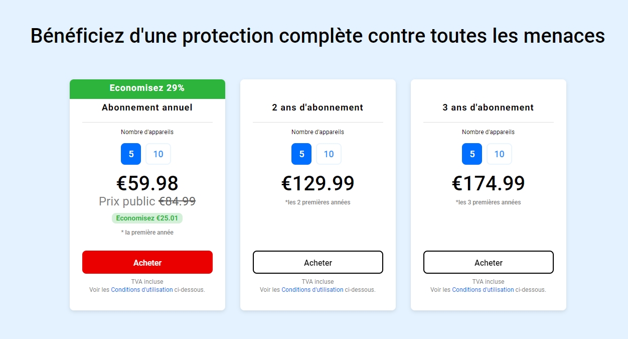 Sécurisez Votre Avenir Digital Aujourd'hui Entrez dans la zone de sécurité avec Bitdefender et fortifiez votre vie digitale.  Prêt à commencer ? - Partagez votre abonnement Bitdefender. - Connectez-vous en rejoignant un abonnement partagé.  Lancez une expérience de navigation plus sûre aujourd'hui. Avec Bitdefender, chaque étape en ligne est sécurisée. Votre voyage vers la cybersécurité collective commence maintenant.