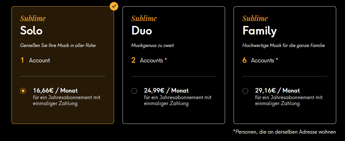 Qobuz-Sublime-Abonnementpreis