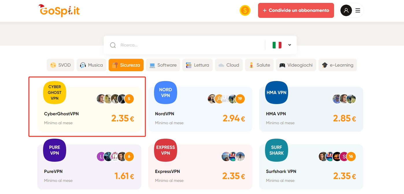 condividi-l'abbonamento-CyberGhost-tramite-GoSplit