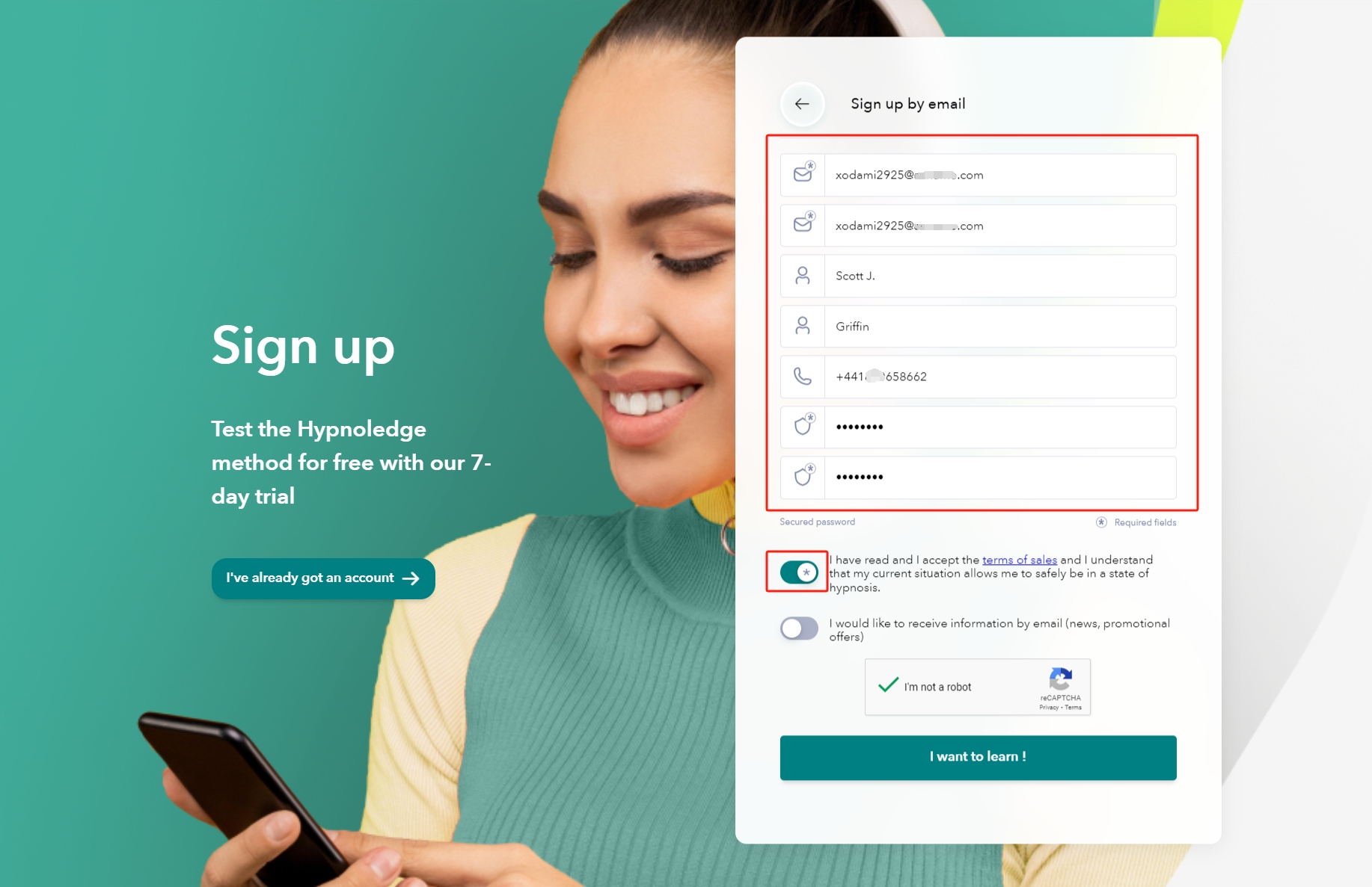 fill-up-information-to-sign-up-hypnoledge