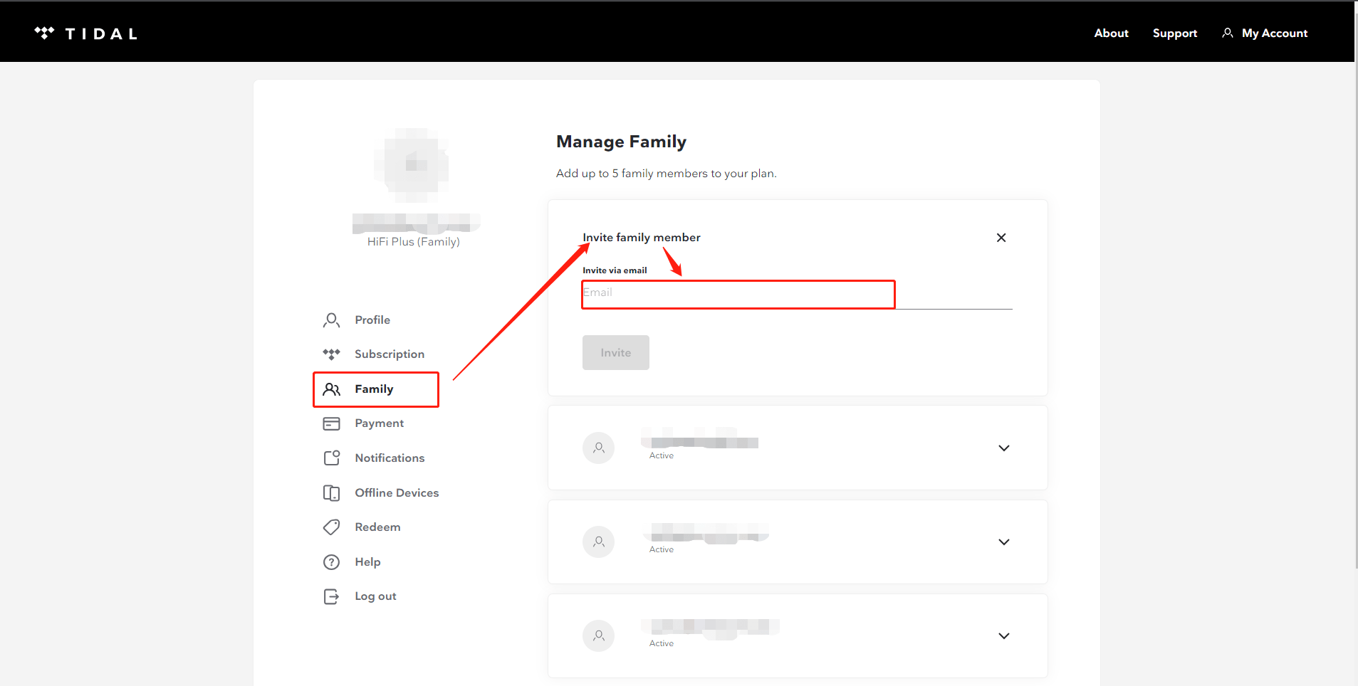 how-to-add-family-in-Tidal
