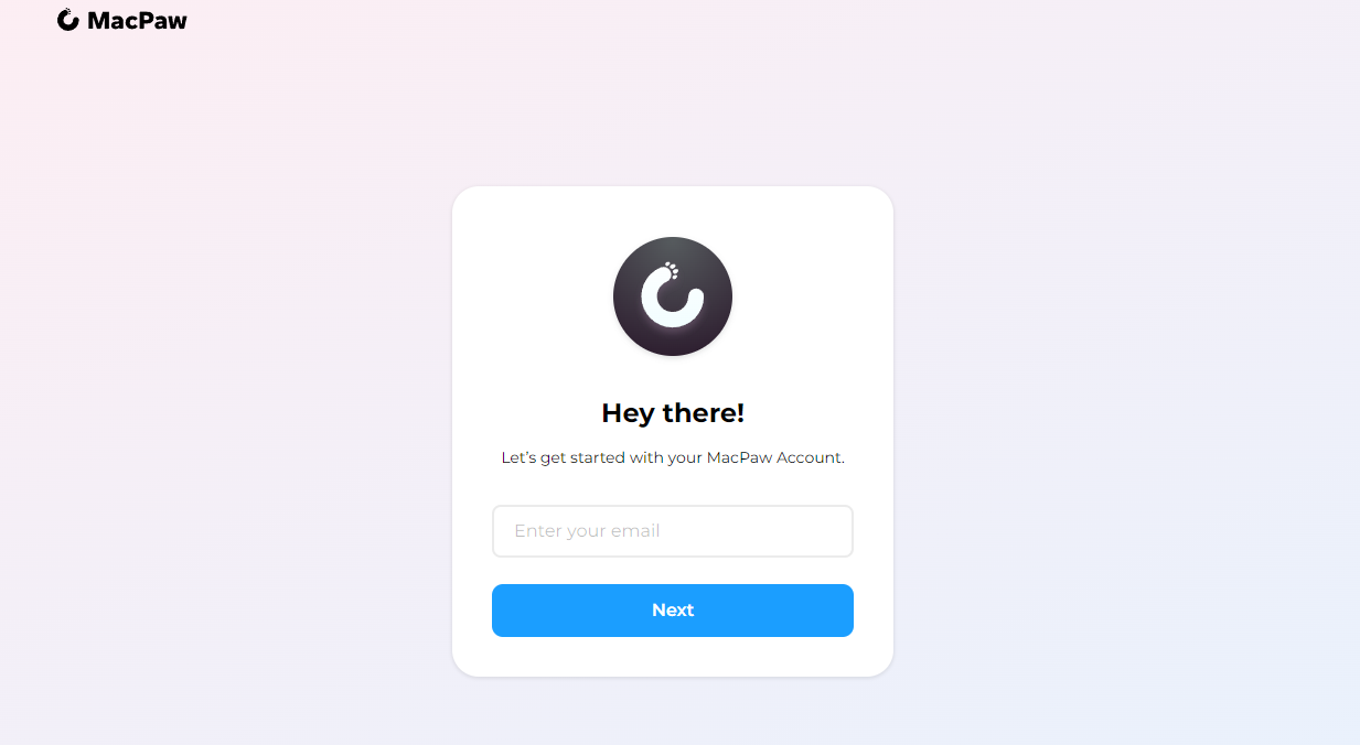 login-CleanMyMac