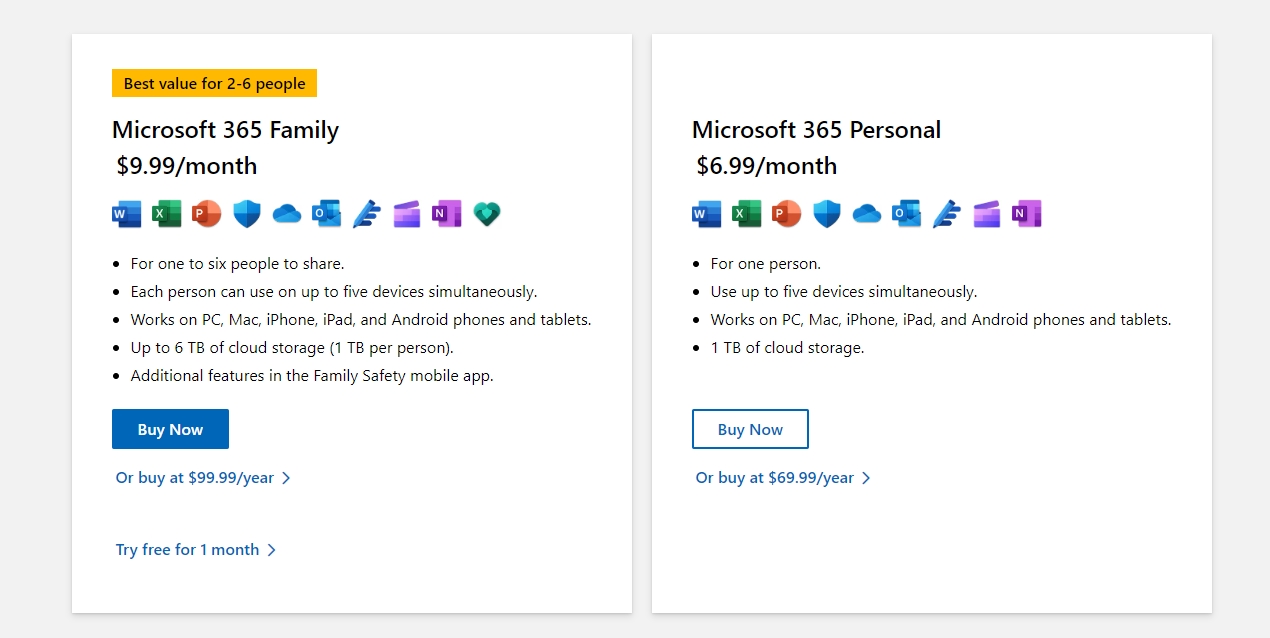 microsoft 365 subscription plans