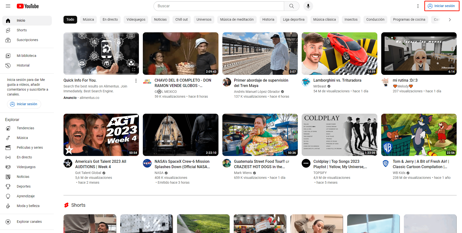 youtube premium iniciar sesión