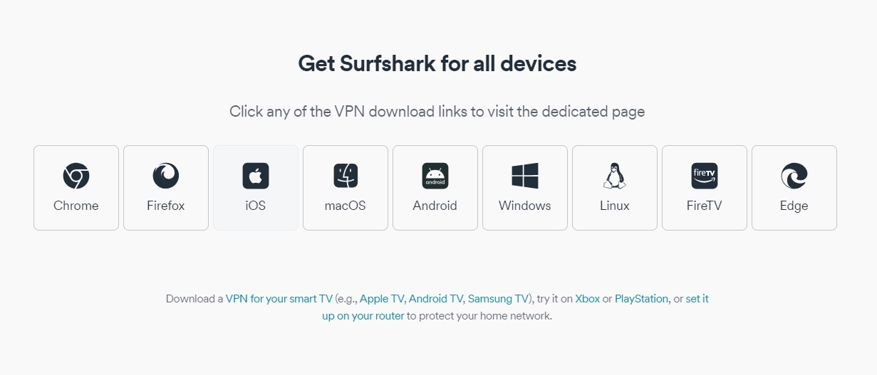 surfshark device apps