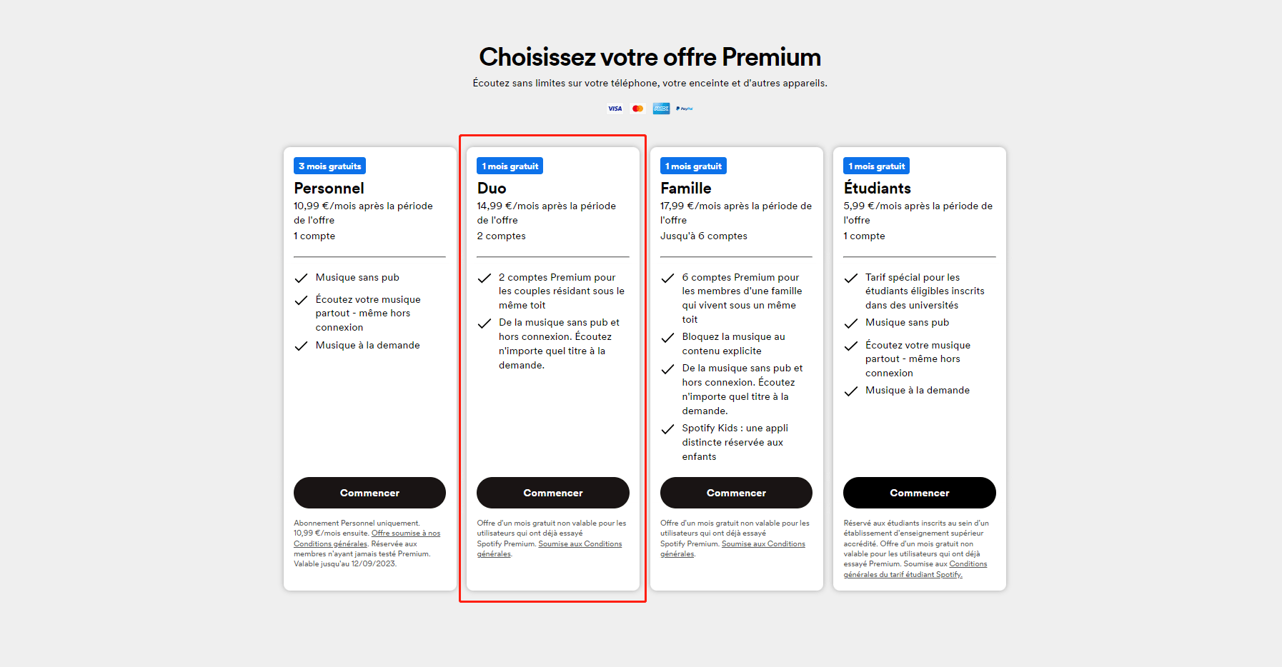 comment passer à Spotify DUO