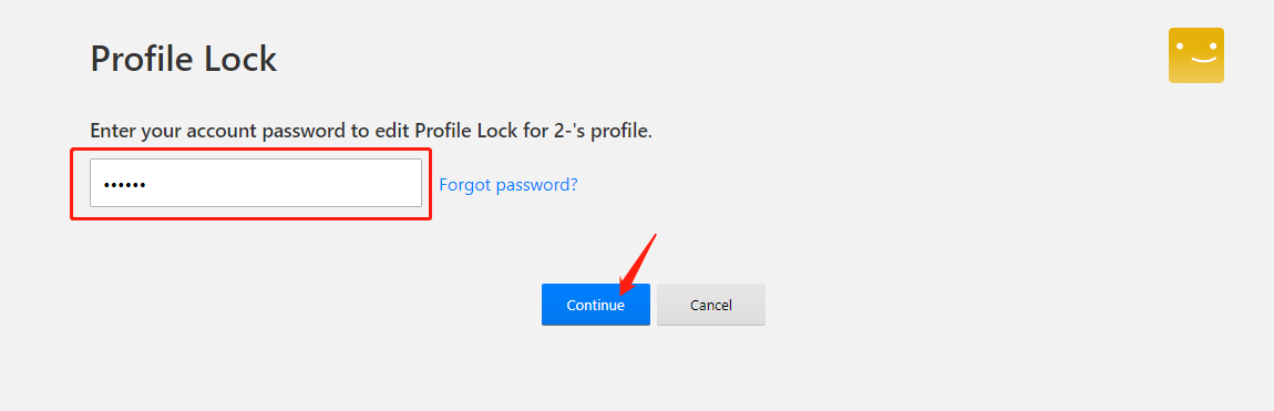 Netflix Profile lock enter password
