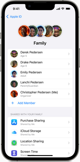 invite family members on iPhone or iPad with ios 15 or earlier