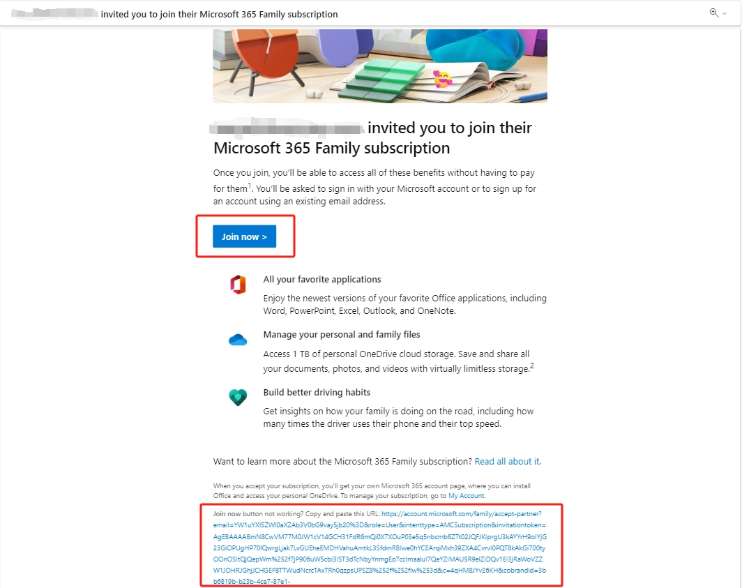 Accept Microsoft 365 invitation by email