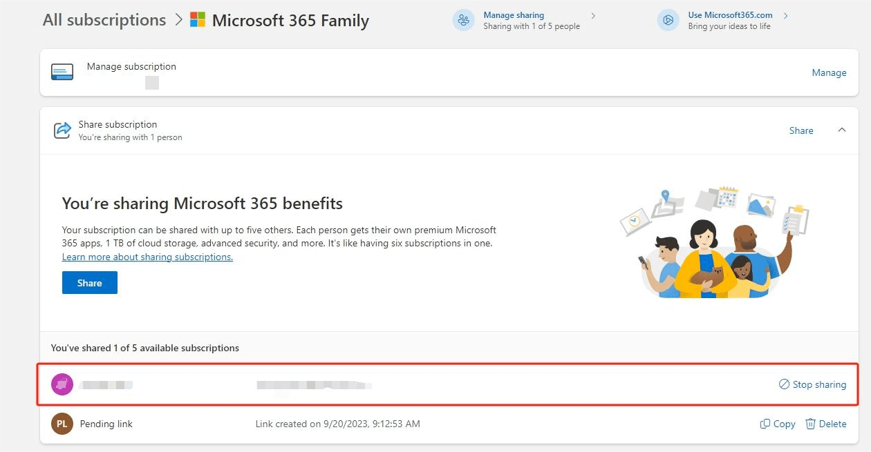 Microsoft 365 Owners viewing and managing shared members